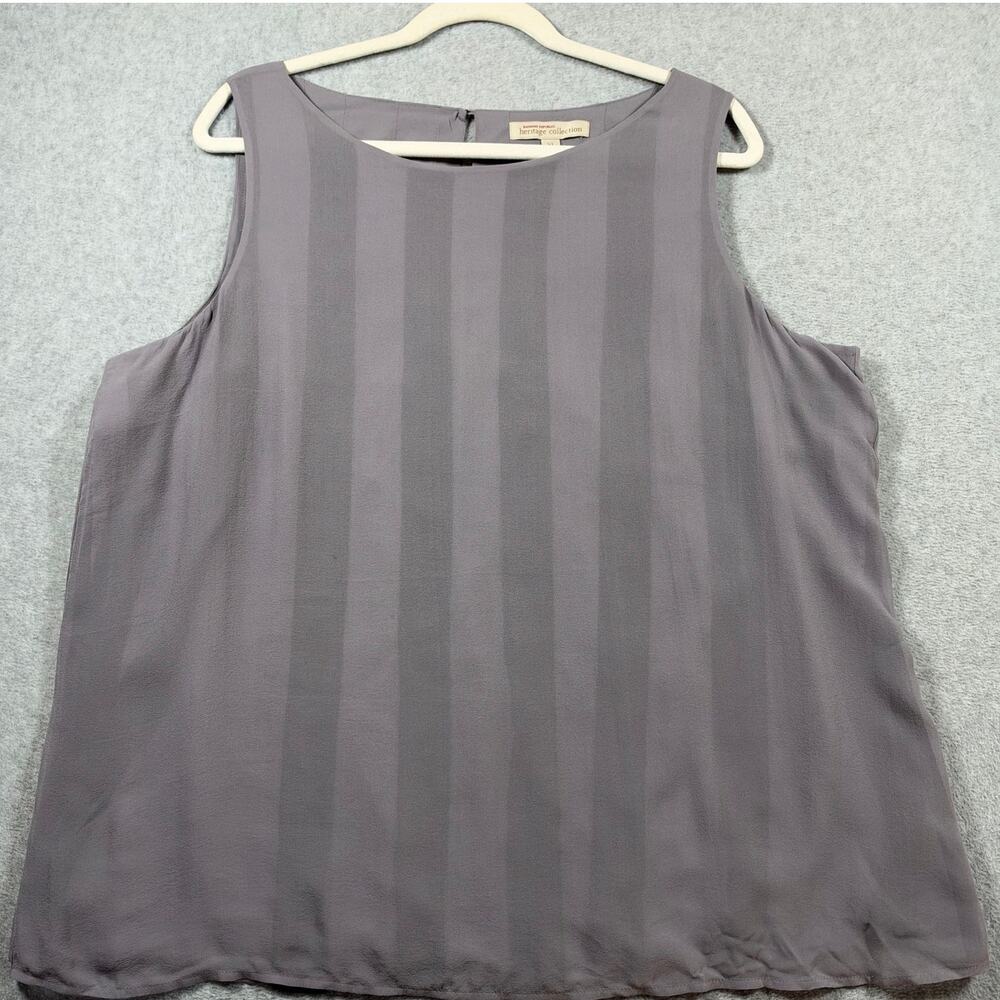 Banana Republic Heritage Collection Silk Tank Top Size XL Purple Sleeveless